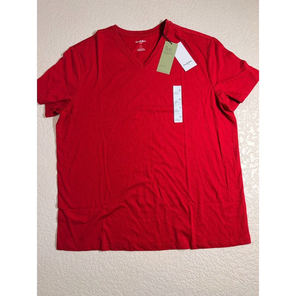 Goodfellow & Co Men's Red V-Neck T-Shirt Size XL NWT